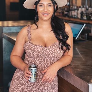 Long maxi floral dress.